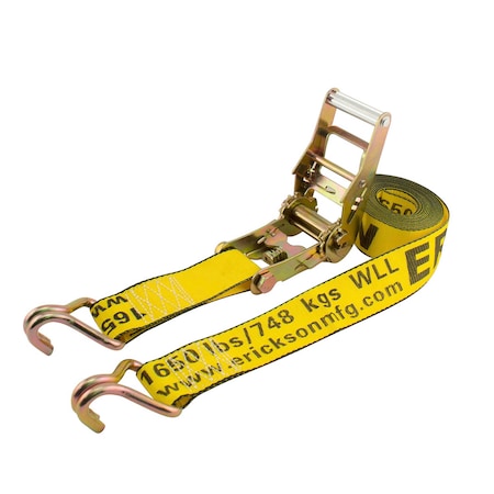 Erickson 2"X15Ft 5000 lb Ratchet Strap Bulk Yellow 52300
